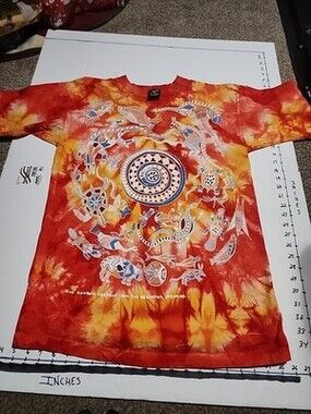 Vintage Churinga Australia Art Nature T Shirt Sz M